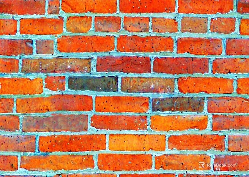 Brick wall orange exterior wall paper skin brick seamless texture
