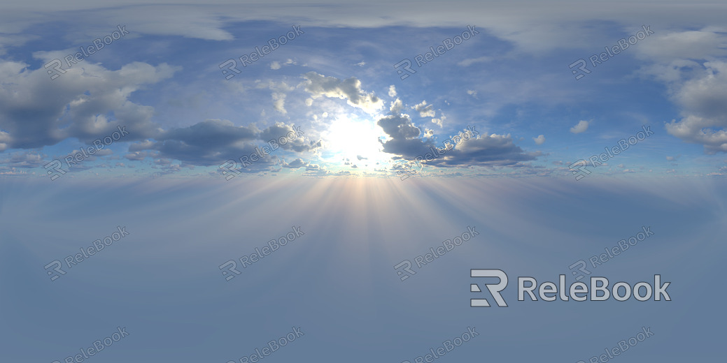 Sunrise Sunset Cloudy Blue Sky Landscape Landscape HDR texture