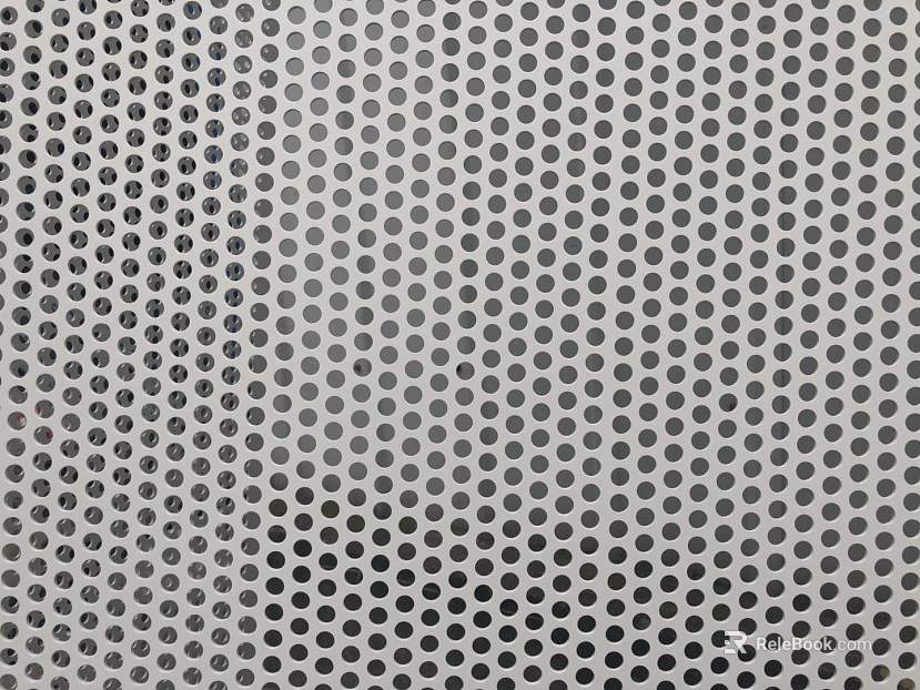 Perforated plate metal texture