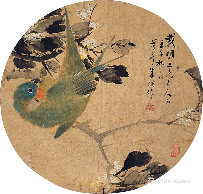 Chinese-style decorative paintings: Song Dynasty paintings, traditional Chinese ink paintings, flower-and-bird paintings, botanical paintings, animal paintings. texture