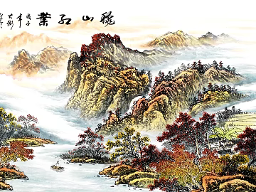 traditional Chinese painting decorative painting texture (ID:ffhbd76)