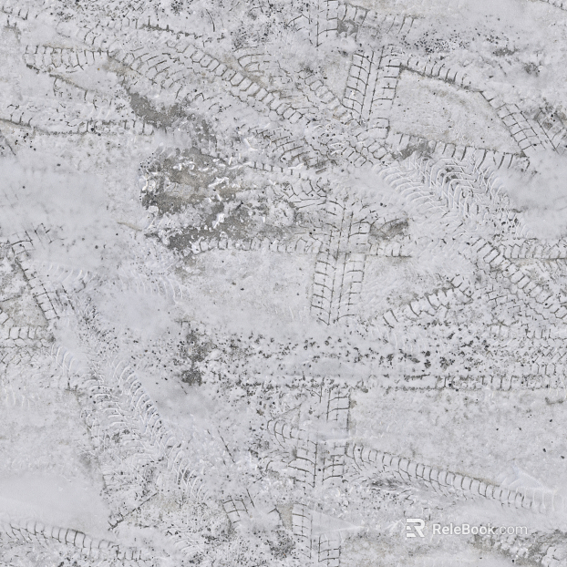 Snow, snow, road surface texture