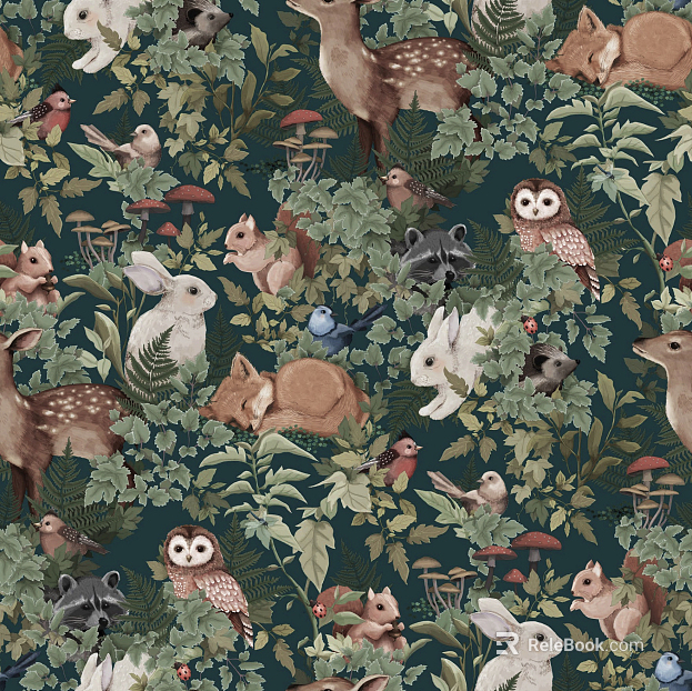animal and plant pattern texture