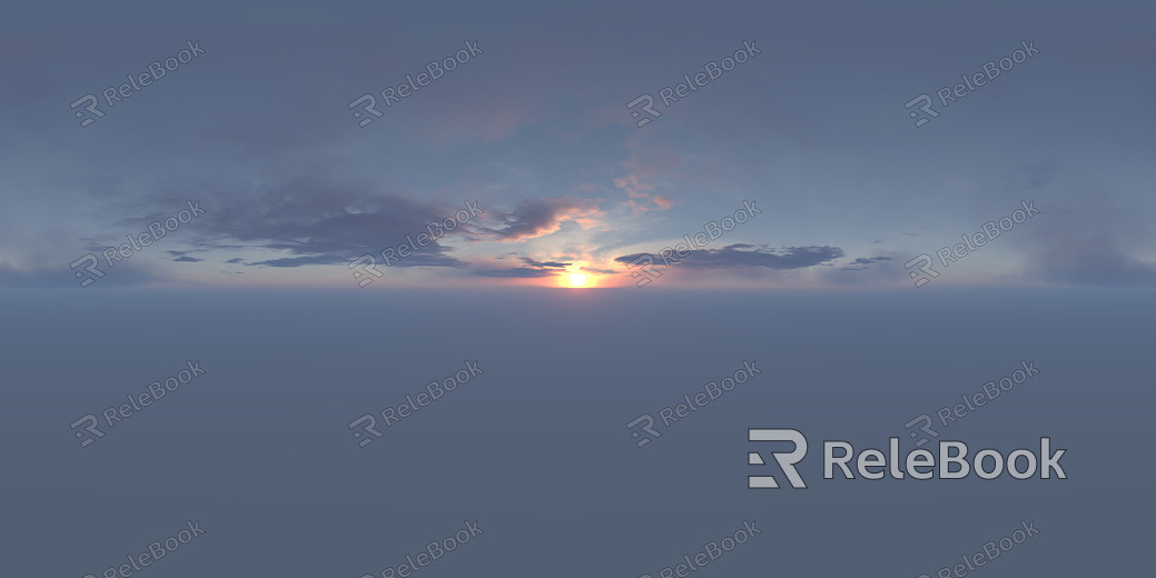 Sunrise Sunset Cloudy Blue Sky Landscape Landscape HDR texture