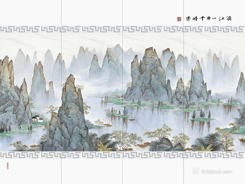 landscape painting texture