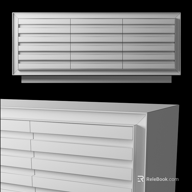 White shutter door cabinet body finish texture