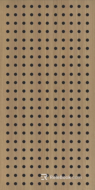 Sound Absorbing Board Wood Color Orifice Plate texture
