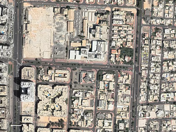 Light Yellow Middle East City Aerial Photograph texture (ID:ffaeh297716)