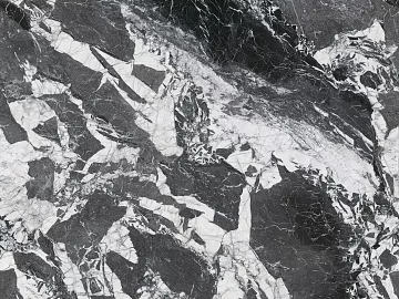 Marco Polo Ice Pattern Marble Ring Clouds Granite Black and White texture (ID:ffabg73059)