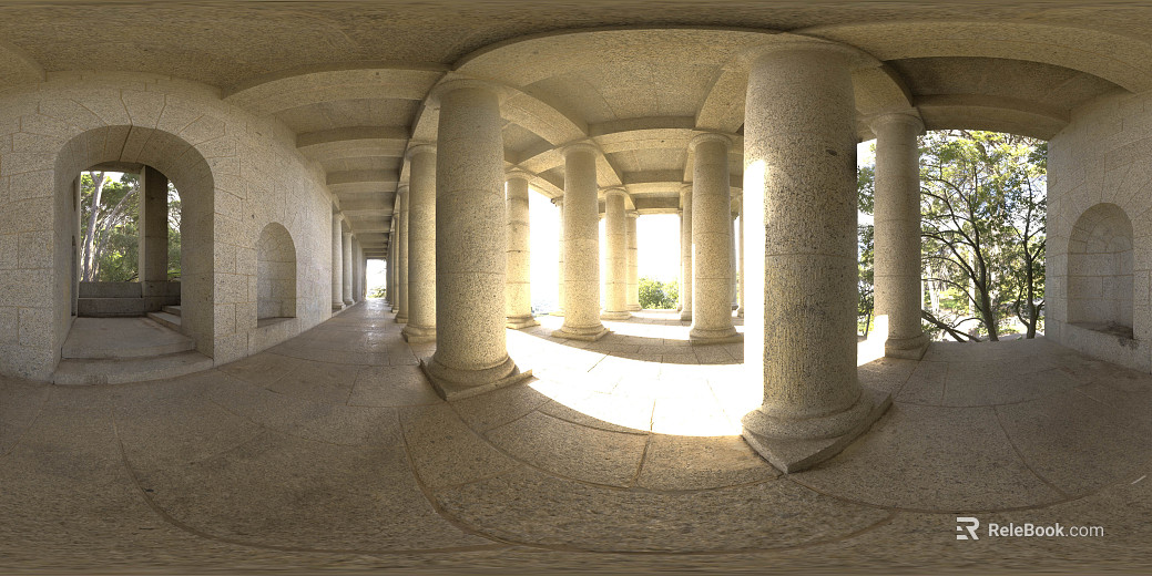 Building Stone Column Entrance Day HDR texture