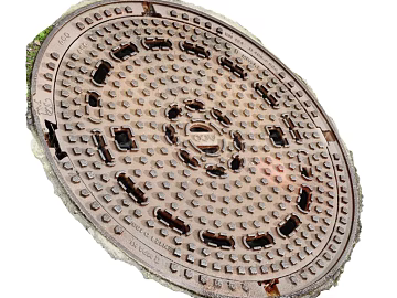 Manhole Cover PBR texture (ID:ffach363481)