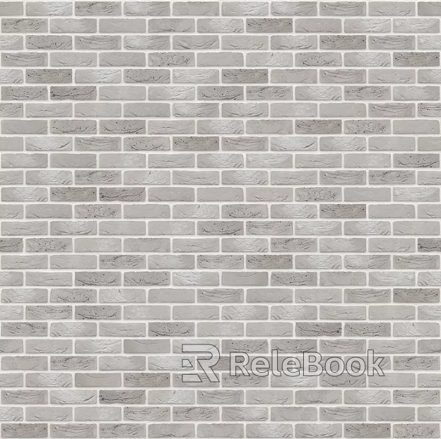 Brick wall gray and white composite exterior wall strip brick seamless texture