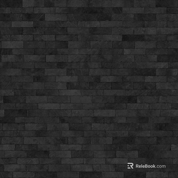 Wall tile black and white bump texture