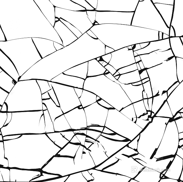 Black and white broken glass texture decorative pattern texture