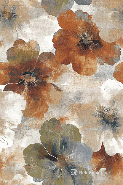 French Romantic Big Flower Carpet texture