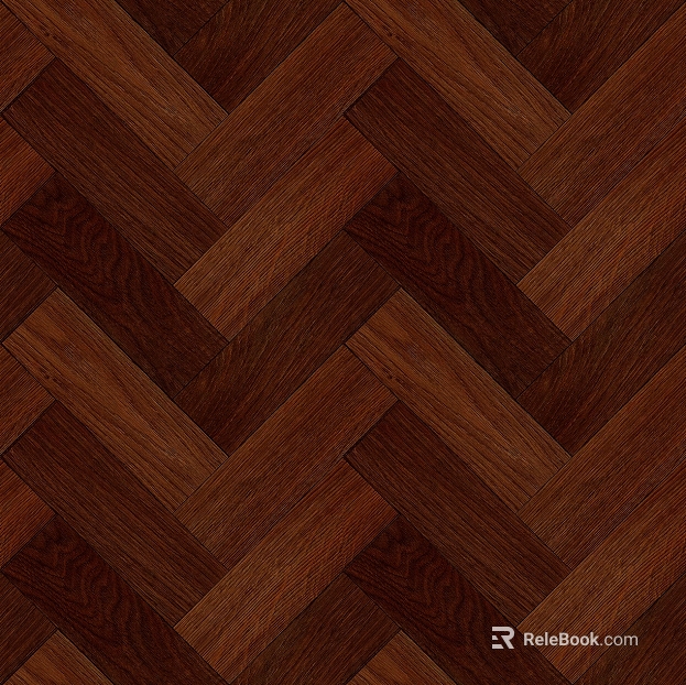 Dark brown solid wood herringbone wood floor texture