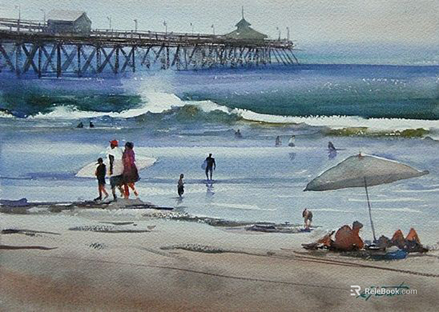 Oil painting texture