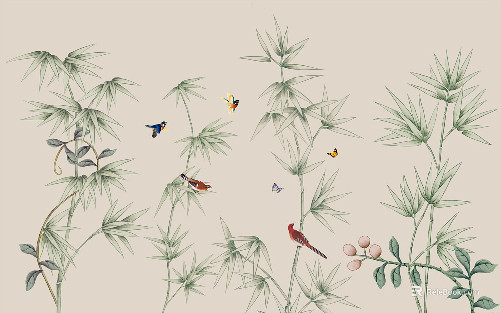 animal and plant pattern texture