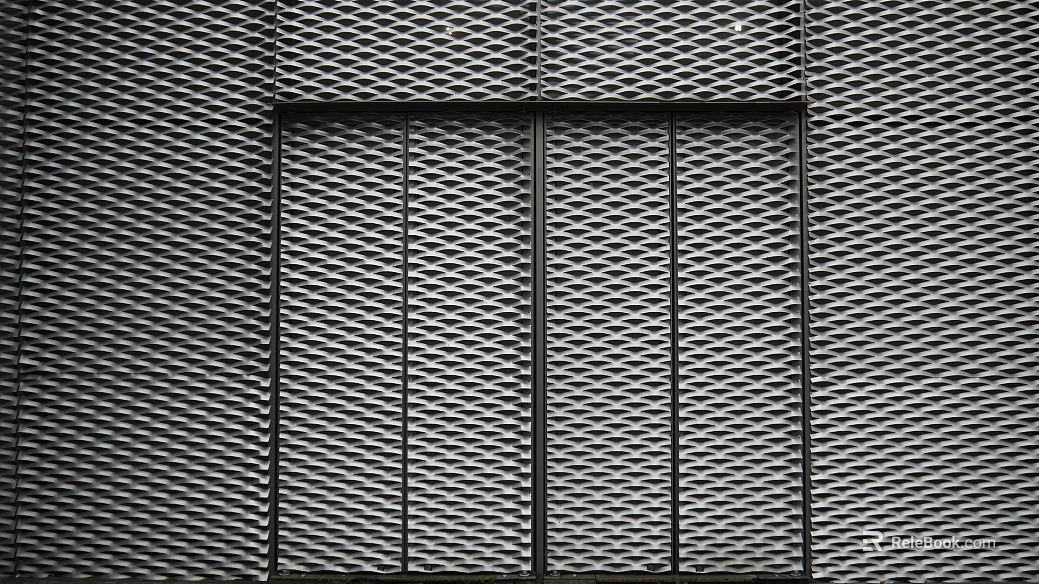 Grating metal texture
