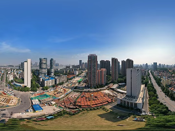 HDR urban ecological greening panorama texture (ID:ffach135103)