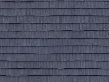 Dark gray shingle roof building materials 3d model