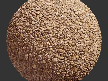 Gravel PBR texture (ID:ffach026851)