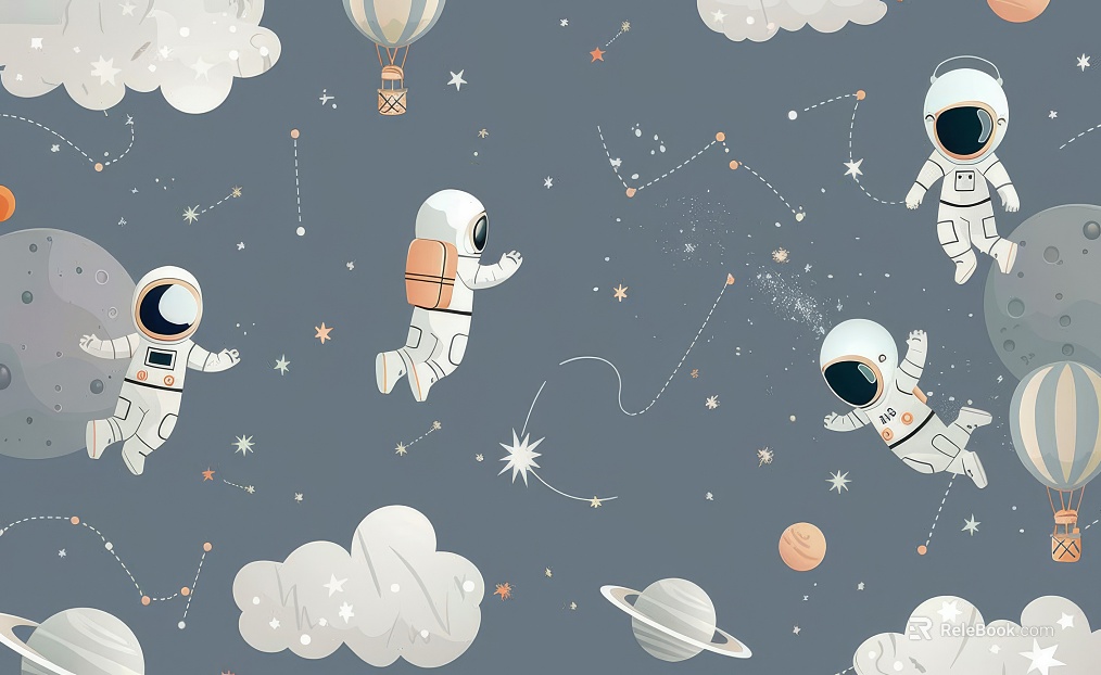 Children's Room Cartoon Wallpaper Mural texture