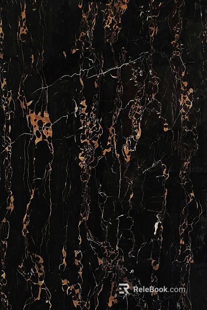 Black Golden Flower Marble texture