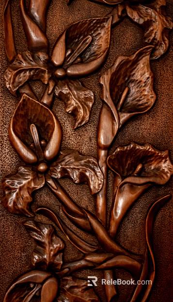 Wood Carved Color Carving Board texture
