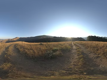 Outdoor Wild Grass Hill Daytime HDR texture (ID:ffabg52641)