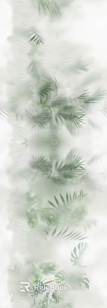 Light green plant pattern wall wallpaper texture