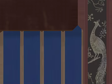 Chinese dark brown wood carved background wall panel texture (ID:ffaeh012476)