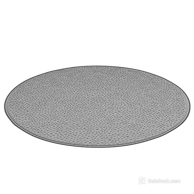 gray geometric round carpet texture