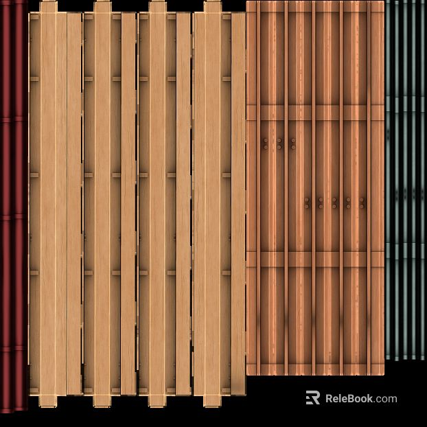 Light log color strip wall panel interior wall texture