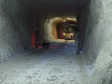 Light gray rock mine cave construction scene texture (ID:ffaeh363094)