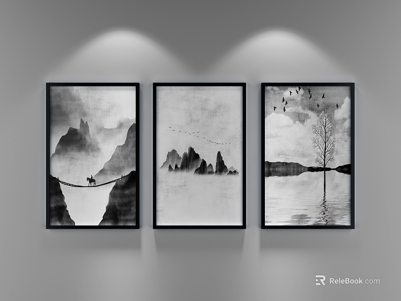 landscape painting texture