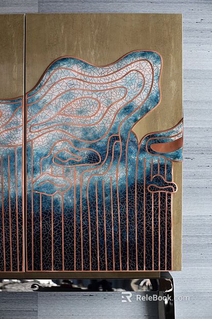 three-dimensional physical painting texture