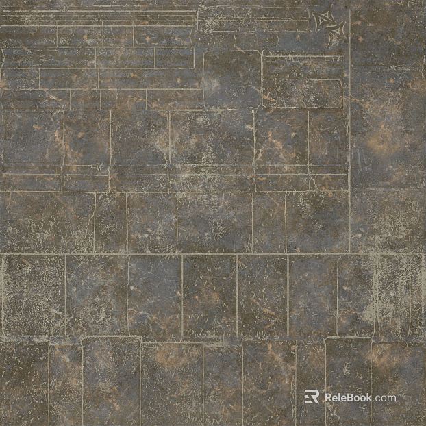 Retro dark gray old brick wall floor tile texture