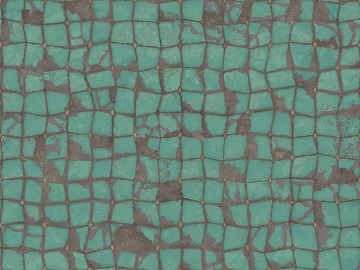 turquoise ceramic mosaic kitchen and bathroom wall tiles texture (ID:ffaeh799676)