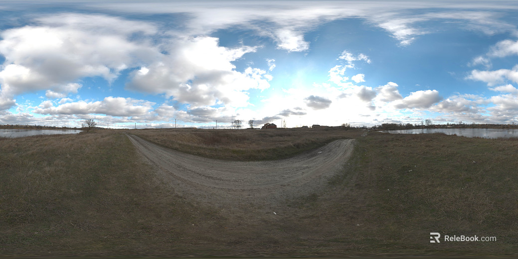 Outdoor Lake Meadows Daytime HDR texture