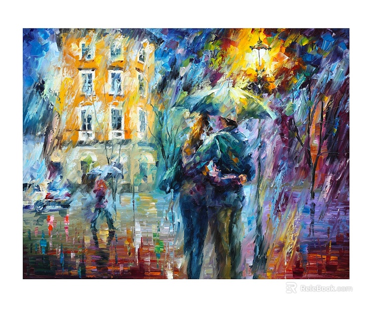 Oil painting texture