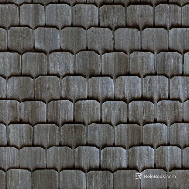 Dark gray shingle roof decoration texture