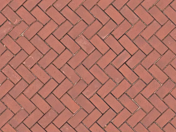 Herringbone Brick Herringbone Brick Permeable Brick Square Brick Sidewalk Stone Paving Ground 3d model