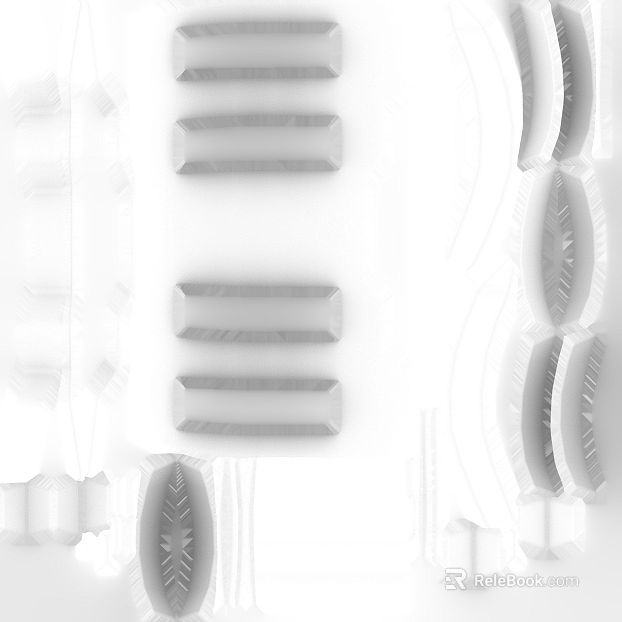 White Metal Bump Map texture