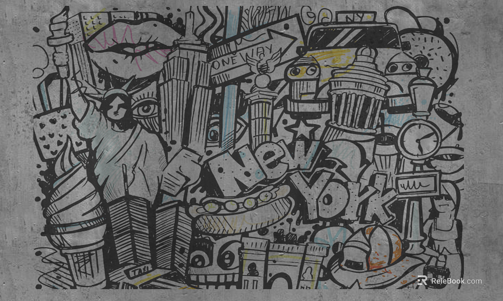 Graffiti texture