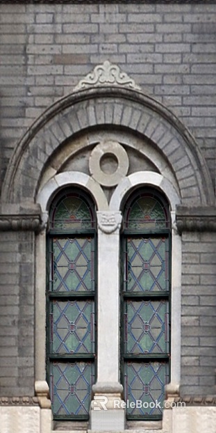 Retro blue green color window building doors and windows texture