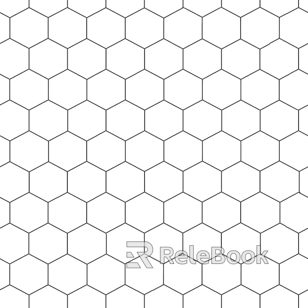 Hexagonal Brick Hexagonal Lattice Black and White texture
