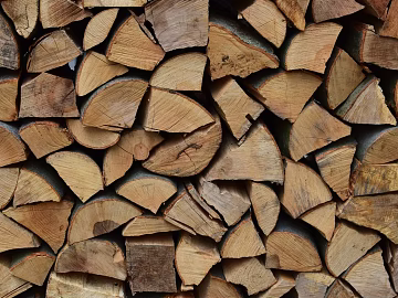 Log color solid wood wood section firewood pile 3d model