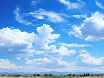 Blue sky and white clouds — outdoor sky texture (ID:ffaeh654774)
