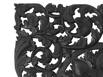 Wood Carved Chinese Carved Black and White texture (ID:ffaif3015)